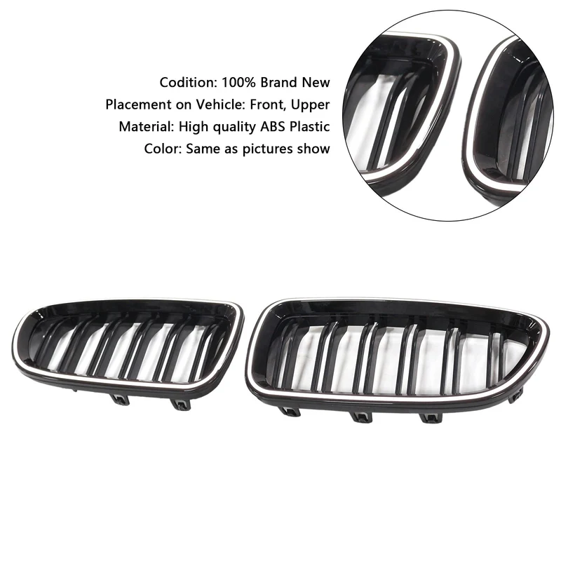 Calandre BMW Série 5 F10 M5 F11 Noir Brillant Rein 2010-2016