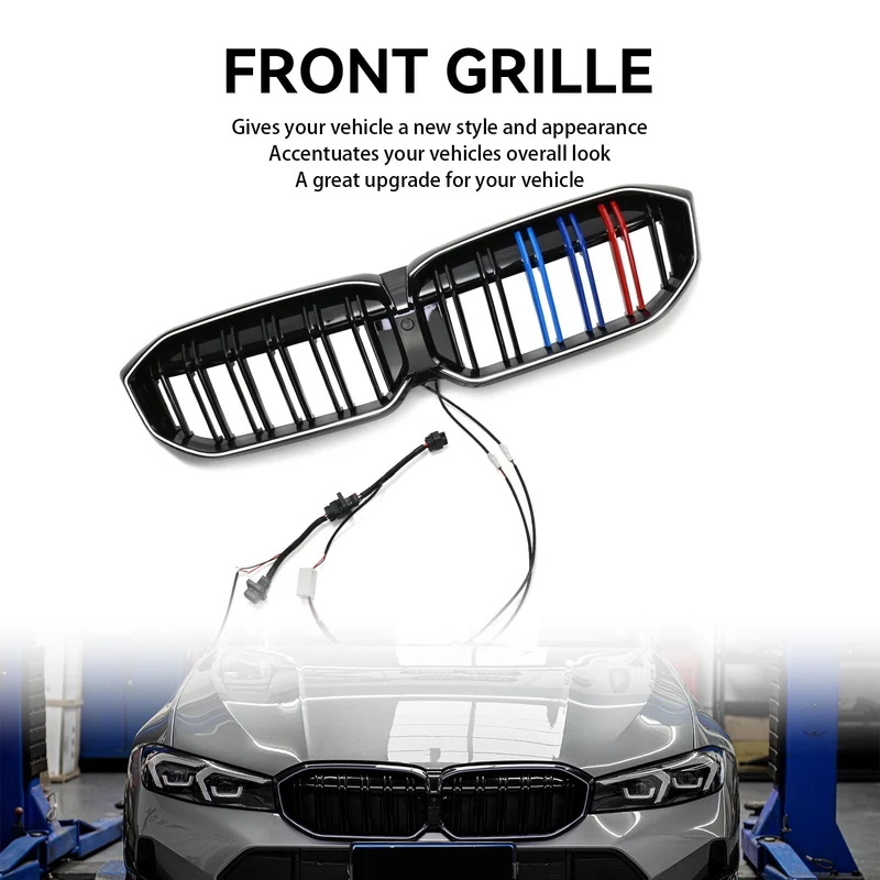 Calandre M Double Ligne BMW Série 3 G20 G28 Noir 2023-2024