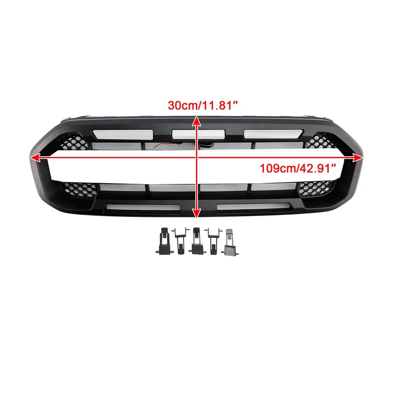 Grille Pare-Chocs Avant Style Raptor Ford Ranger 2019-2023