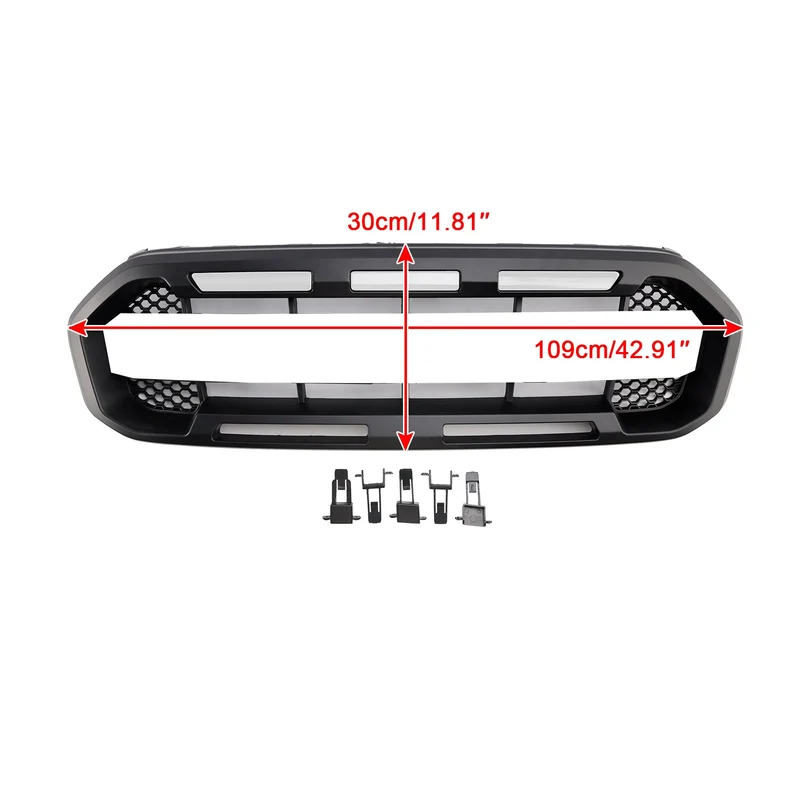 Grille Pare-Chocs Avant Style Raptor Ford Ranger 2019-2023