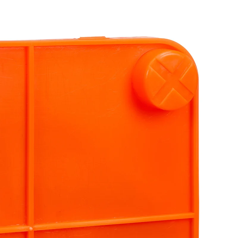 Lot de 2 cônes de signalisation pliables visibles entraînement 70 x 29 x 29 cm en polyester orange 13_0016306