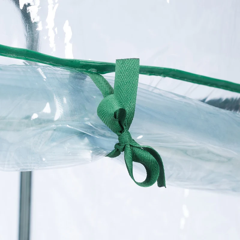 Serre de balcon compacte 3 étagères 100 x 70 x 40 cm protection intempéries accès facilité en plastique translucide 13_0011245