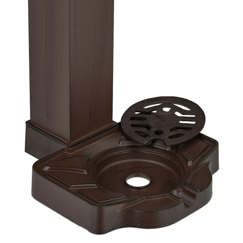 Fontaine décorative pour le jardin avec robinet et bac 90 x 40 x 40 cm style nostalgique en métal marron 13_0017085