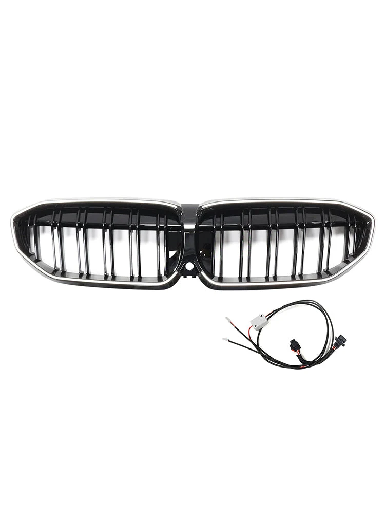 Calandre Double Lamelles BMW Série 3 G20 Noir 2019-2022