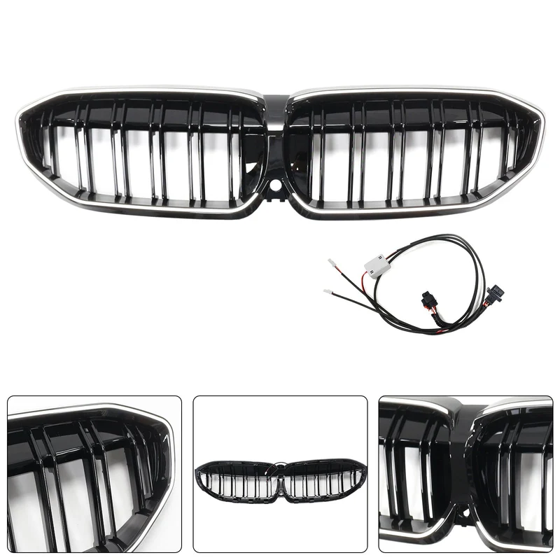 Calandre Double Lamelles BMW Série 3 G20 Noir 2019-2022