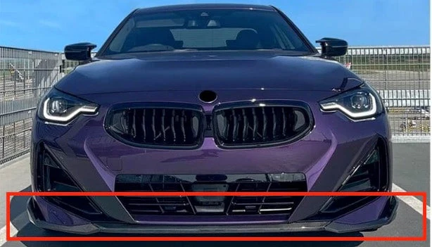 Rajout Pare Choc Avant BMW Série 2 G42 Pack M Noir Brillant