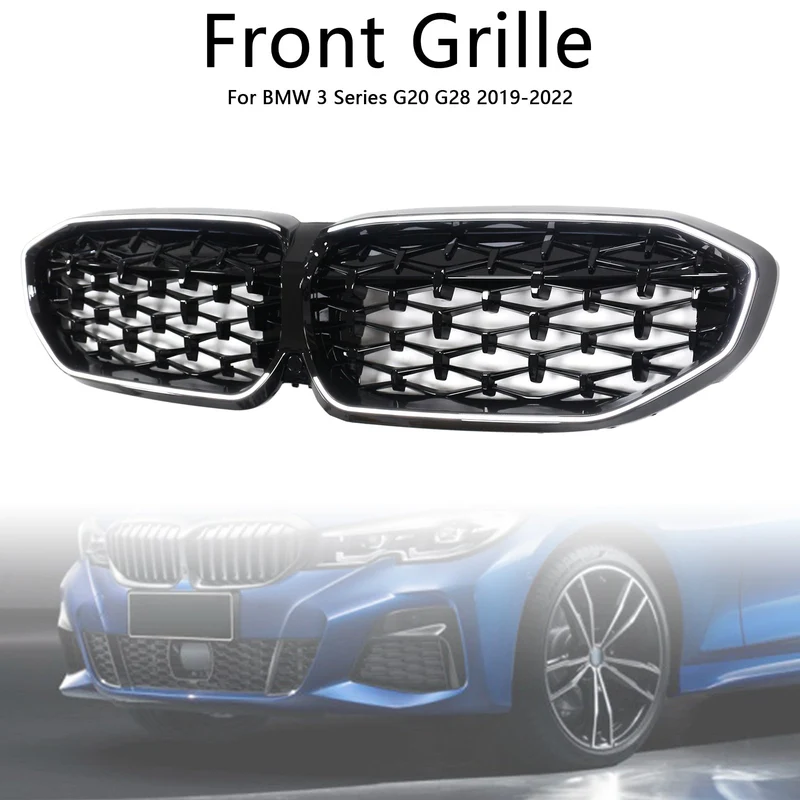 Grille Diamond Kidney BMW Série 3 G20 2019-2022 Noir