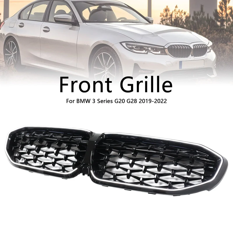 Grille Diamond Kidney BMW Série 3 G20 2019-2022 Noir