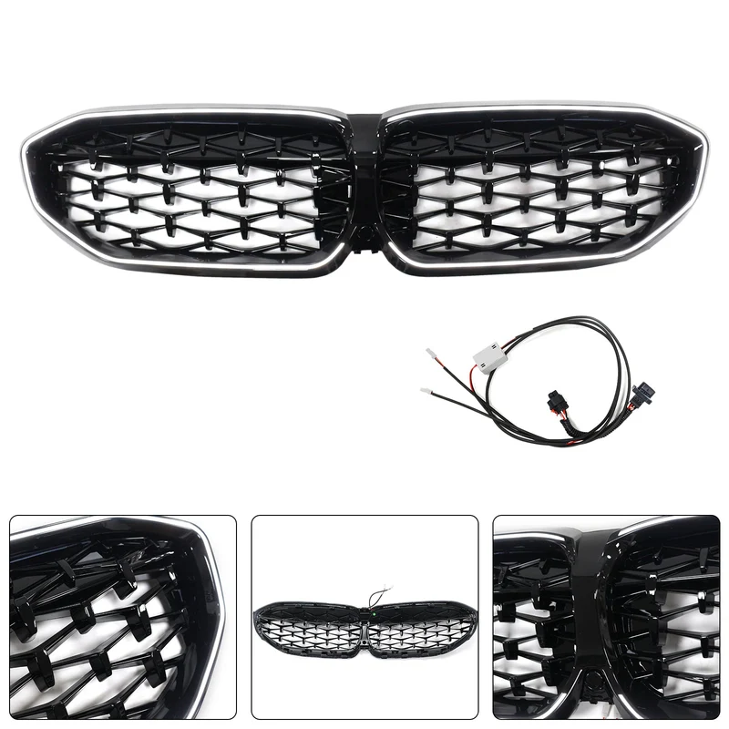 Grille Diamond Kidney BMW Série 3 G20 2019-2022 Noir