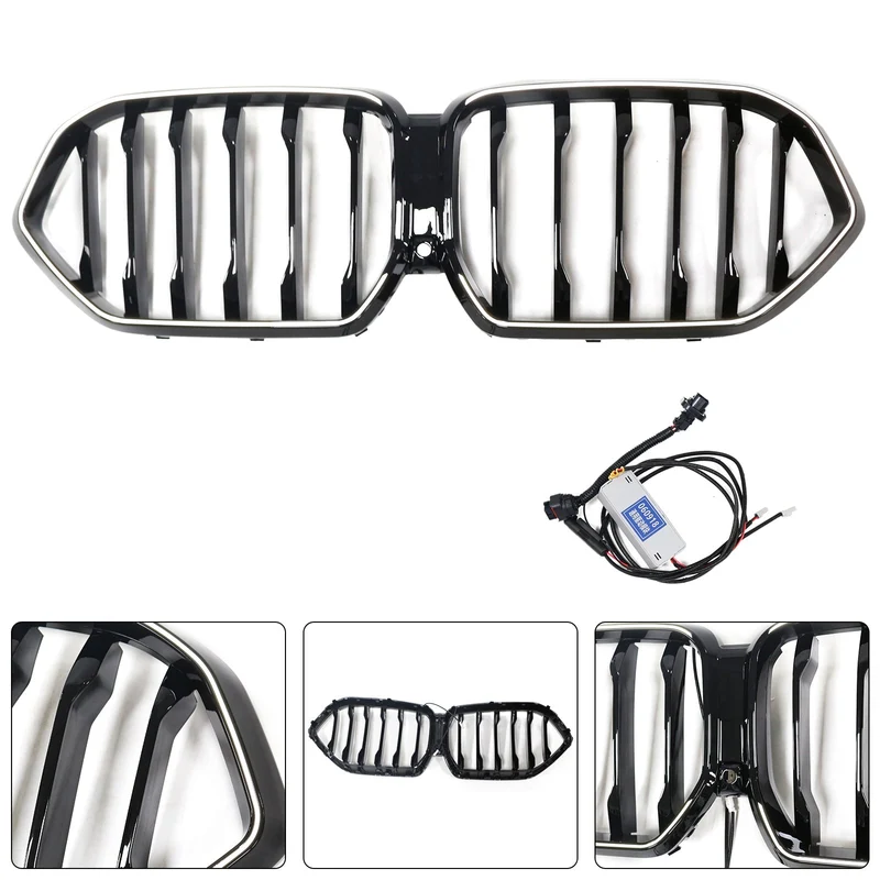 Grille BMW X6 G06 M60i Noir 2023-2025 Pare-Chocs