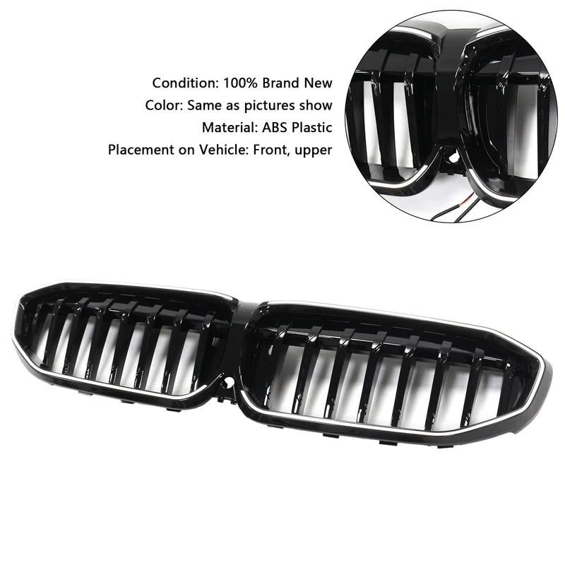 Grille BMW Série 3 G20 Noir Brillant 2019-2022