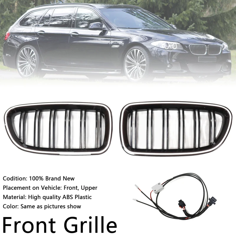 Calandre LED BMW Série 5 F10 F11 M5 Noir Brillant 2009-2017