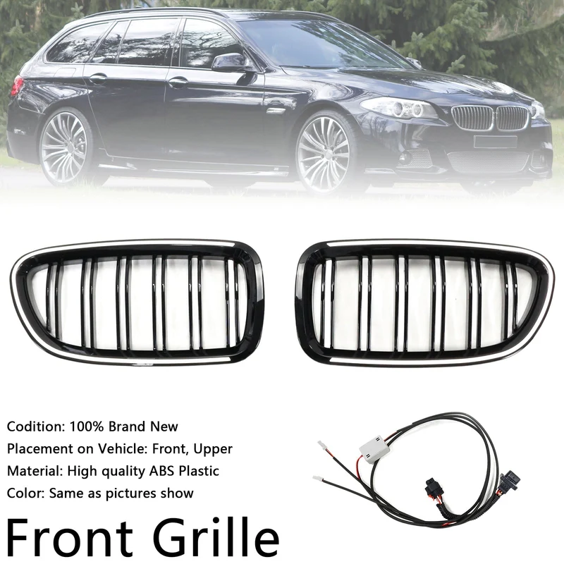 Calandre BMW Série 5 F10 F11 2010-2016 Noir Brillant