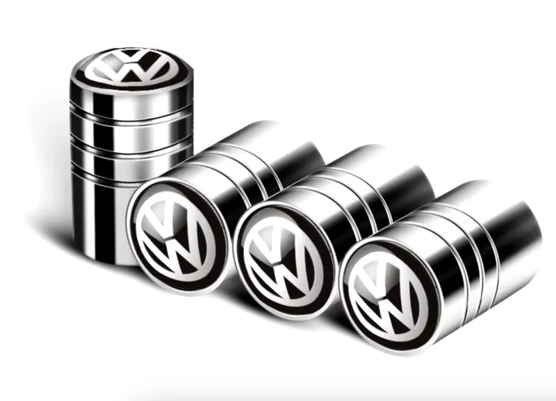4x Bouchons de Valve VW Aluminium