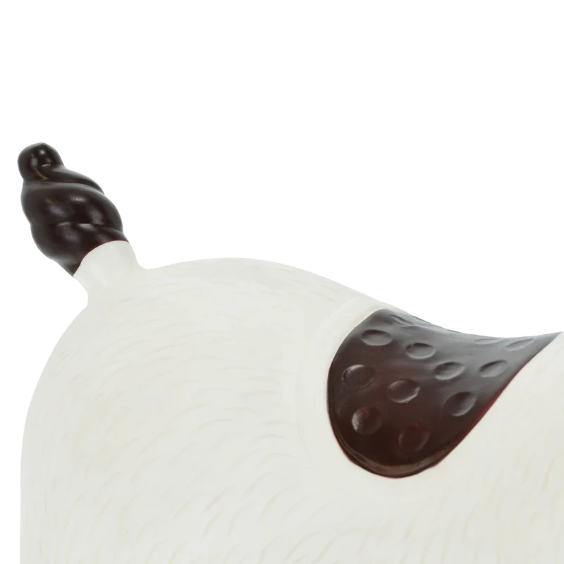 Animal sauteur jouet mignon intérieur extérieur 70 x 60 x 40 cm en PVC blanc 13_0012549
