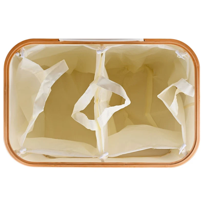 Conteneur de collecte pour bouteilles design moderne appartement 68,5 x 57 x 37 cm pratique en tissu oxford gris 13_0017941