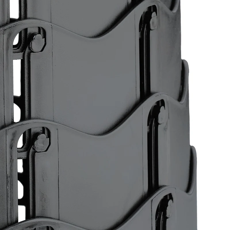 Tabouret pliant réglable camping pêche 20 x 20 x 40 cm en plastique noir 13_0016613