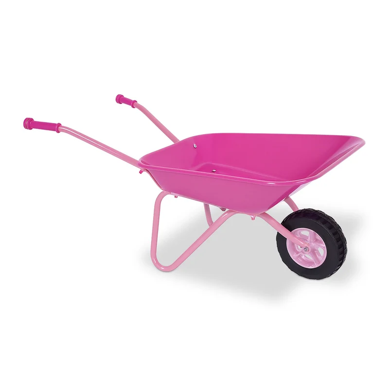 Brouette pour enfants jardinage 80 x 40 x 40 cm favorise la coordination modèle moderne en métal rose 13_0017759