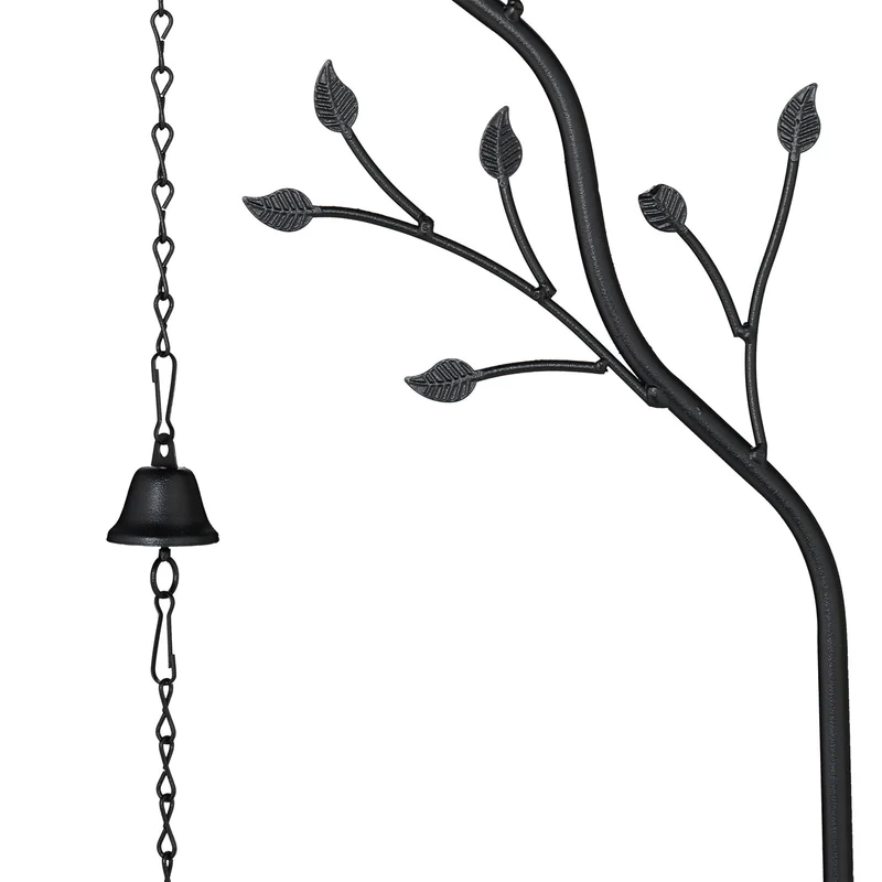 Lot de 2 tuteurs à plantes treillis vintage extérieur support croissance jardin 120 x 25 x 25 cm en métal noir 13_0016767