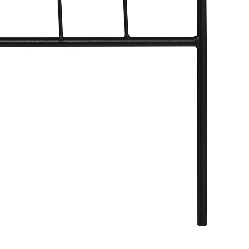 Lot de 2 tuteurs à plantes treillis vintage extérieur support croissance jardin 120 x 25 x 25 cm en métal noir 13_0016767