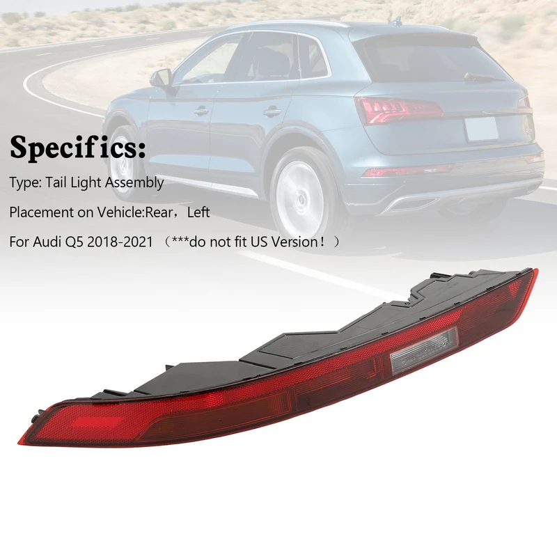 Feu Frein Arrière Gauche Audi Q5 2018-2021 Pare-Chocs 80A945069