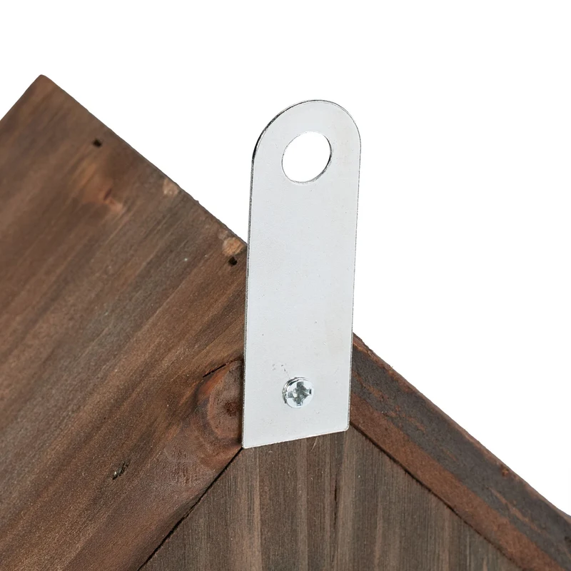 Hôtel à insectes coccinelles abri suspendu jardin ou balcon ouverture facile style naturel en bois marron 13_0015262