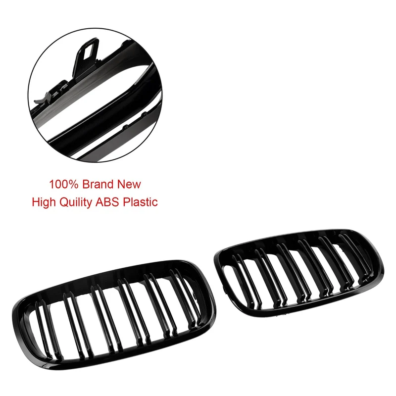 Grilles Calandre BMW X6 E71 E72 Noir Brillant 2007-2014