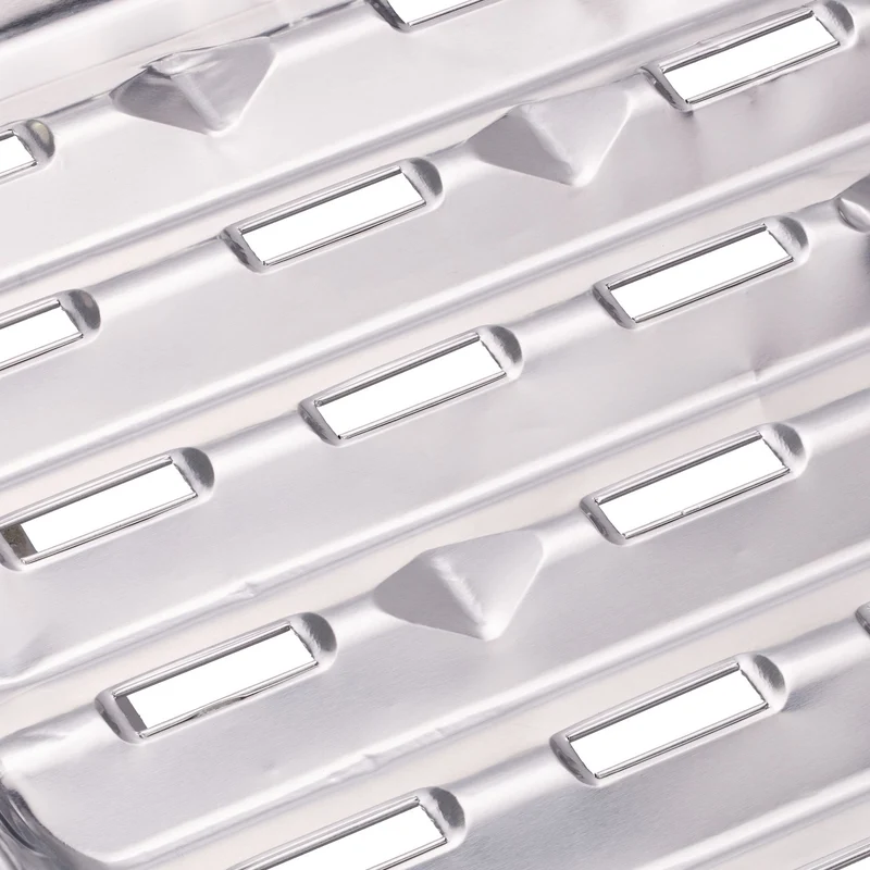Lot de 25 barquettes alimentaires pratiques pour grillades 25 x 20 x 6 cm en aluminium argenté 13_0012938