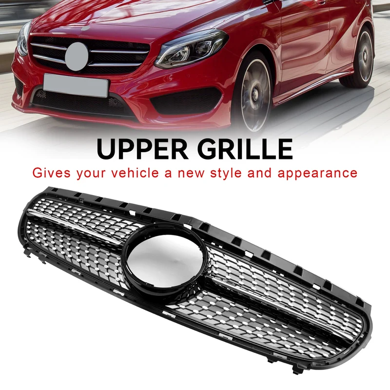 Grille Calandre Mercedes Benz Classe B W246 2015-2018 Lifting Noir
