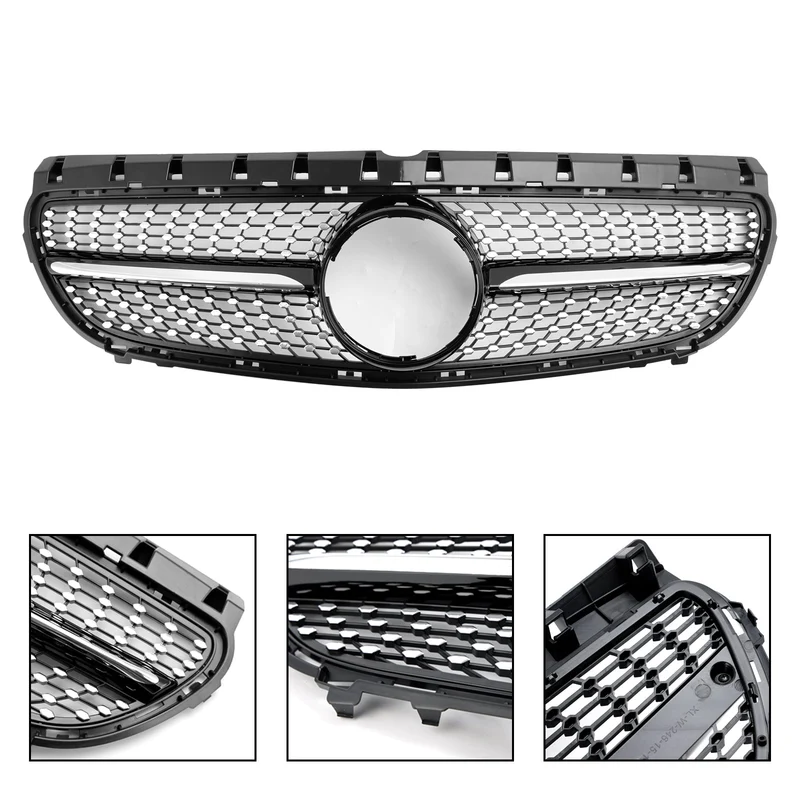 Grille Calandre Mercedes Benz Classe B W246 2015-2018 Lifting Noir