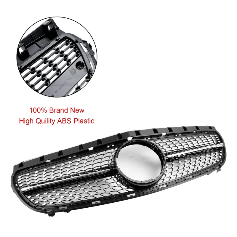 Grille Calandre Mercedes Benz Classe B W246 2015-2018 Lifting Noir