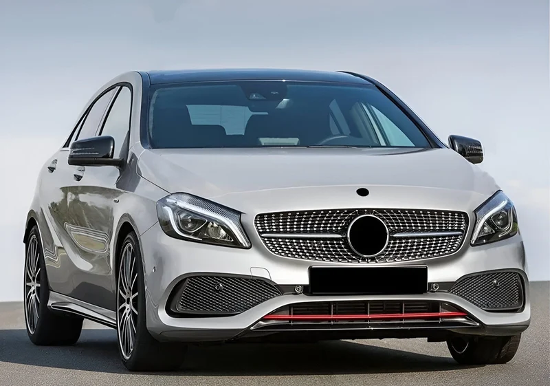 Calandre Diamant Mercedes Classe A W176 2013-2018 Noir Argent