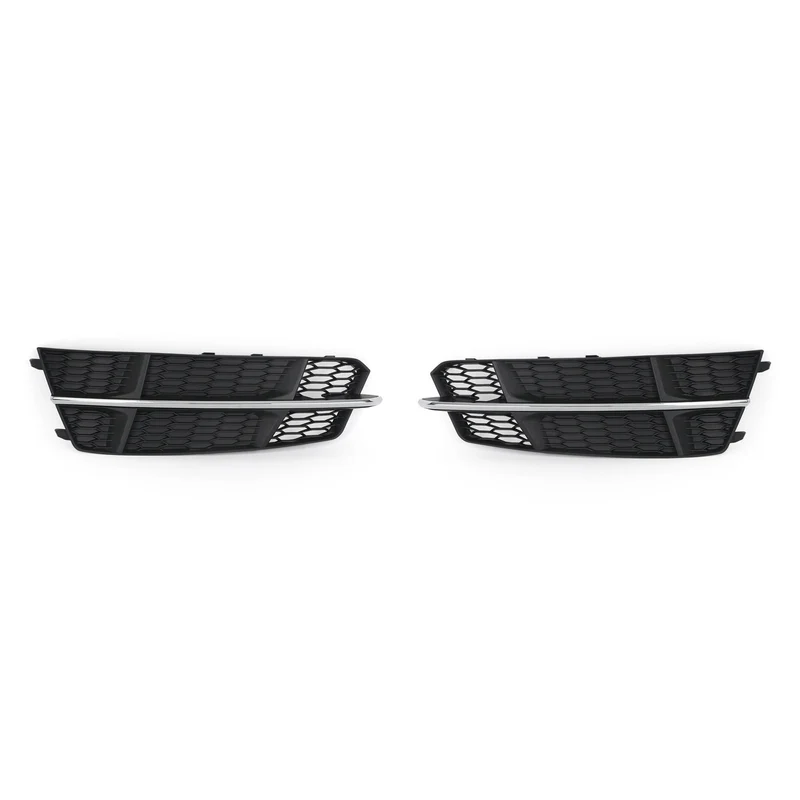 Grille Calandre Inférieure Pare-Chocs Audi A6 C7 S-Line 2016-2018 Noir Chrome
