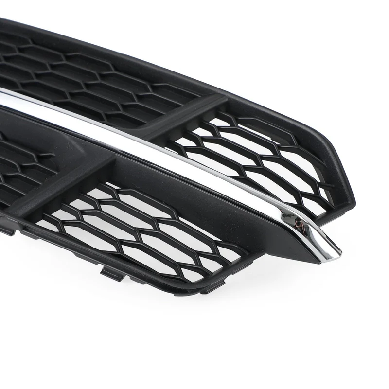 Grille Calandre Inférieure Pare-Chocs Audi A6 C7 S-Line 2016-2018 Noir Chrome