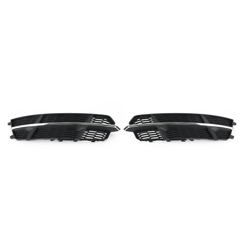 Grille Calandre Inférieure Pare-Chocs Audi A6 C7 S-Line 2016-2018 Noir Chrome