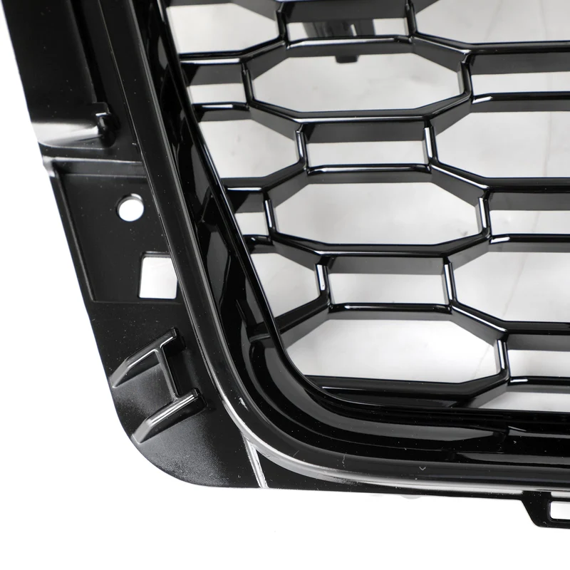 Grille de Calandre Hexagonale Style RS4 Noir pour Audi A4 S4 B9 2018-2019