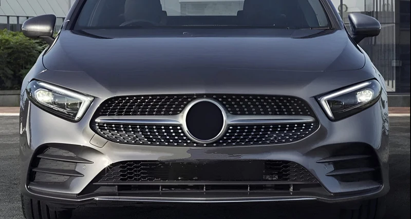 Calandre Diamant Mercedes Classe A W177 2019-2022 Noir Argent