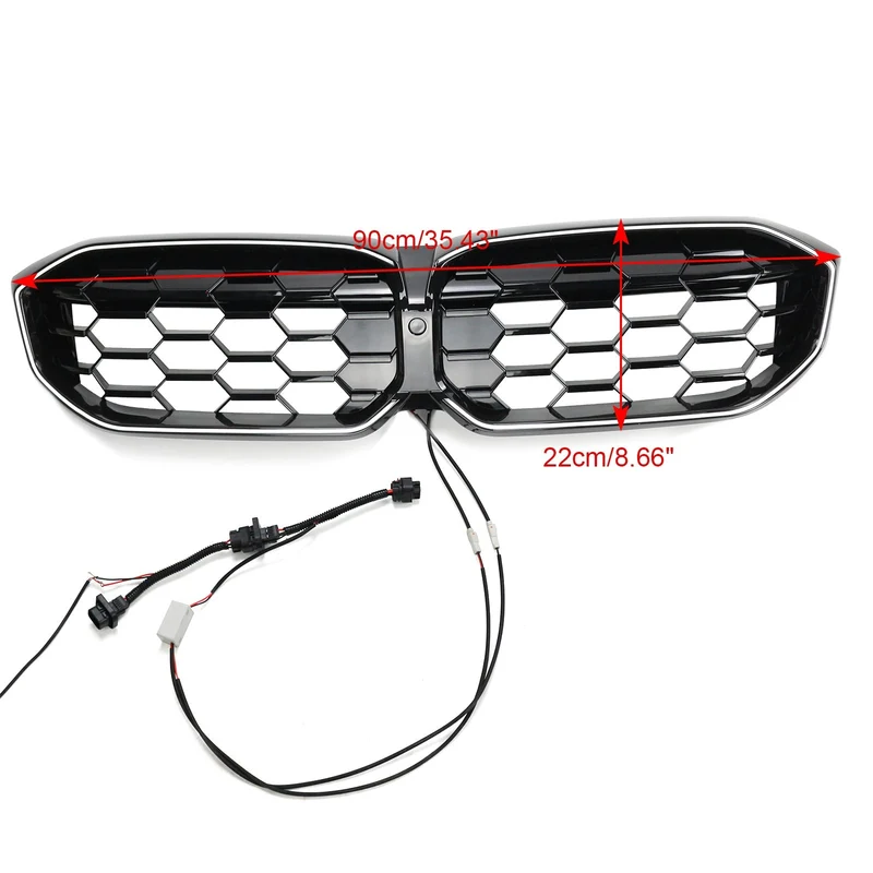 Calandre Maille Diamant BMW Série 3 G20 G28 Noir 2023-2024