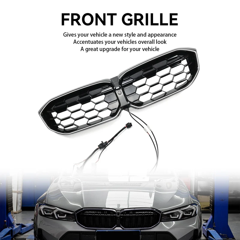 Calandre Maille Diamant BMW Série 3 G20 G28 Noir 2023-2024