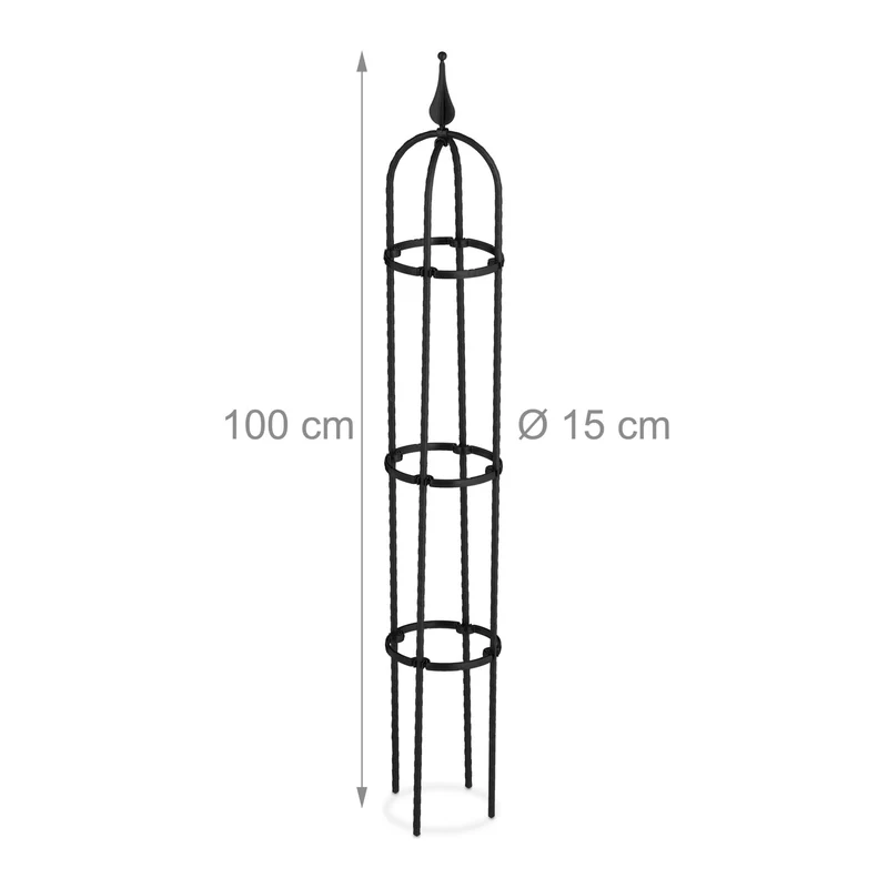 Lot de 2 treillis décoratifs pour plantes grimpantes jardin 100 x 30 cm en métal vert 13_0011746