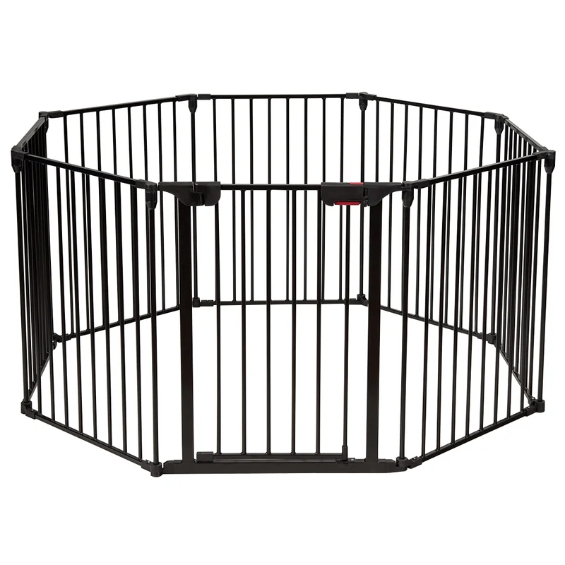 Barrière de sécurité lot de 1 pour cheminée 500 x 75 cm protection robuste réglable design noir 20_0010627