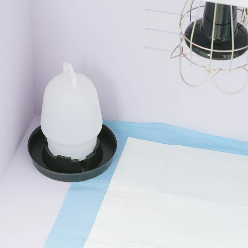 Cage d'élevage poussins jusqu'à 36 °c 78 x 40 x 42 cm MDF PVC blanc 14_0008499