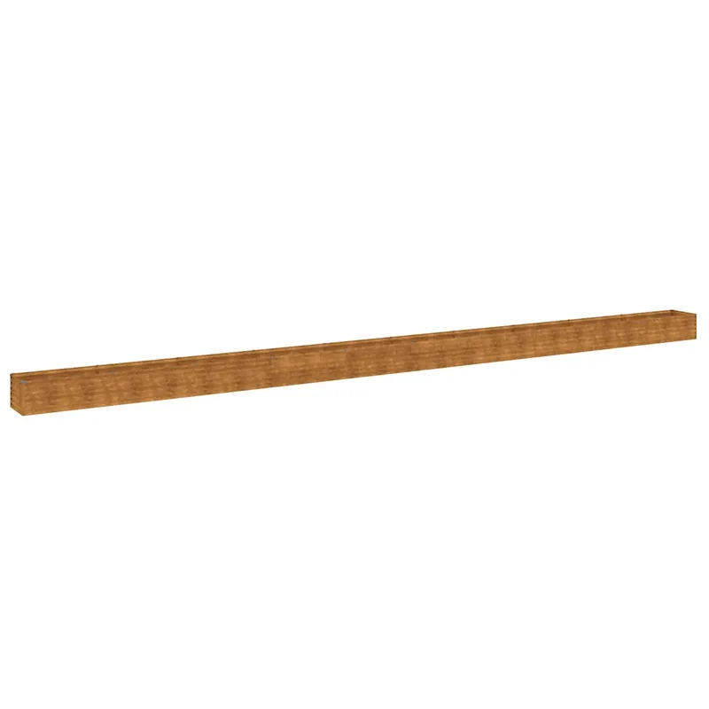 Lot de 1 lit surélevé de jardin décoratif 960 x 50 x 36 cm en acier corten marron 02_0046132