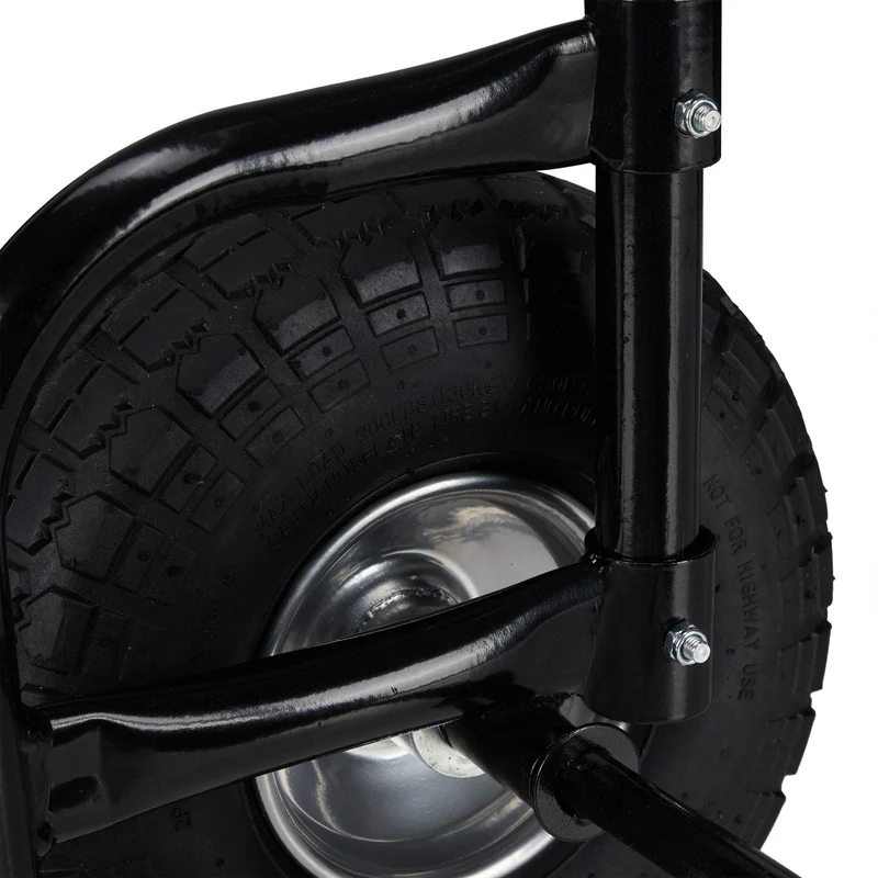Chariot à bûches pratique pour transport et rangement 90 x 40 x 40 cm en acier noir 13_0010975