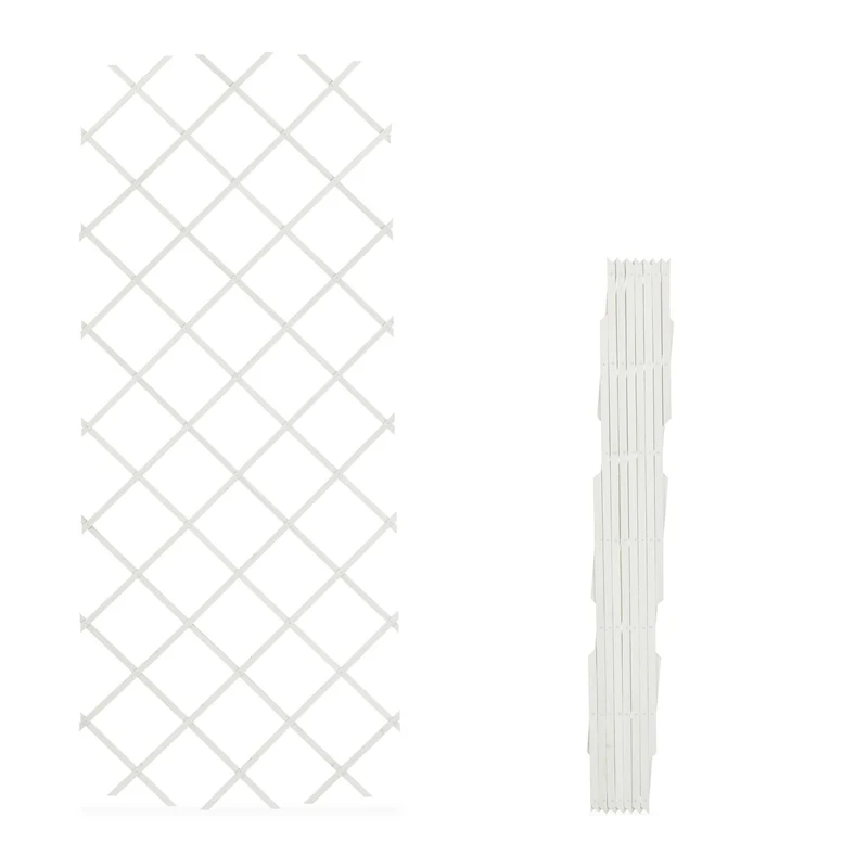 Lot de 3 tuteurs extensibles pour plantes grimpantes jardin balcon 270 x 46 x 1 cm en bois de sapin 13_0016871