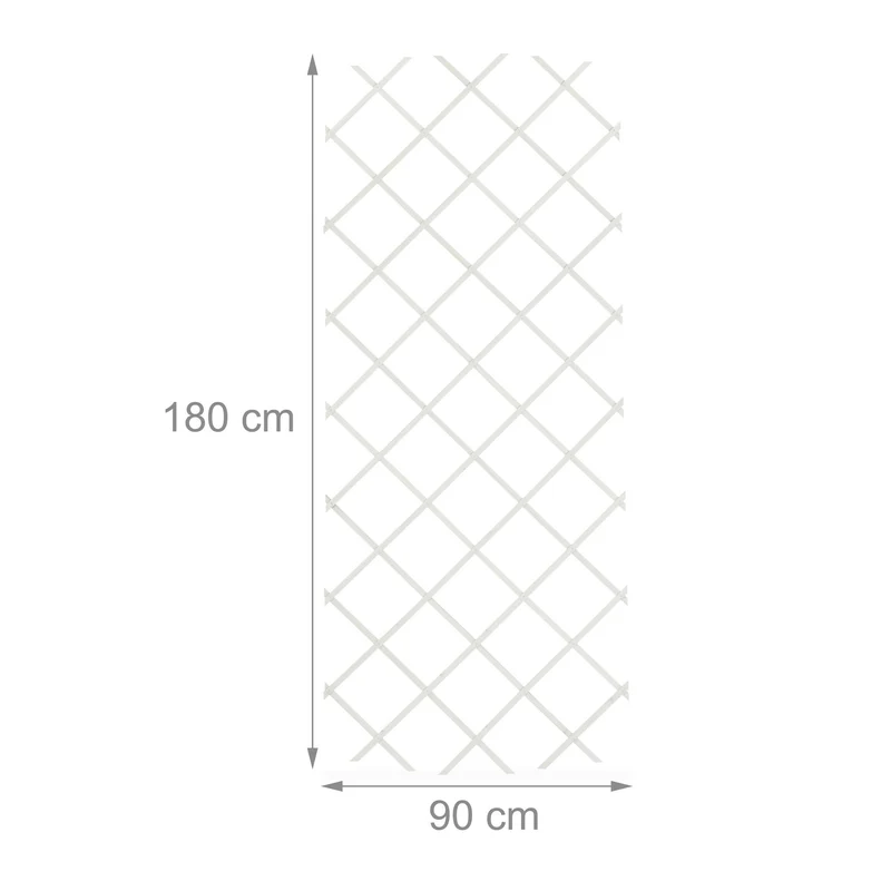 Lot de 3 tuteurs extensibles pour plantes grimpantes jardin balcon 270 x 46 x 1 cm en bois de sapin 13_0016871