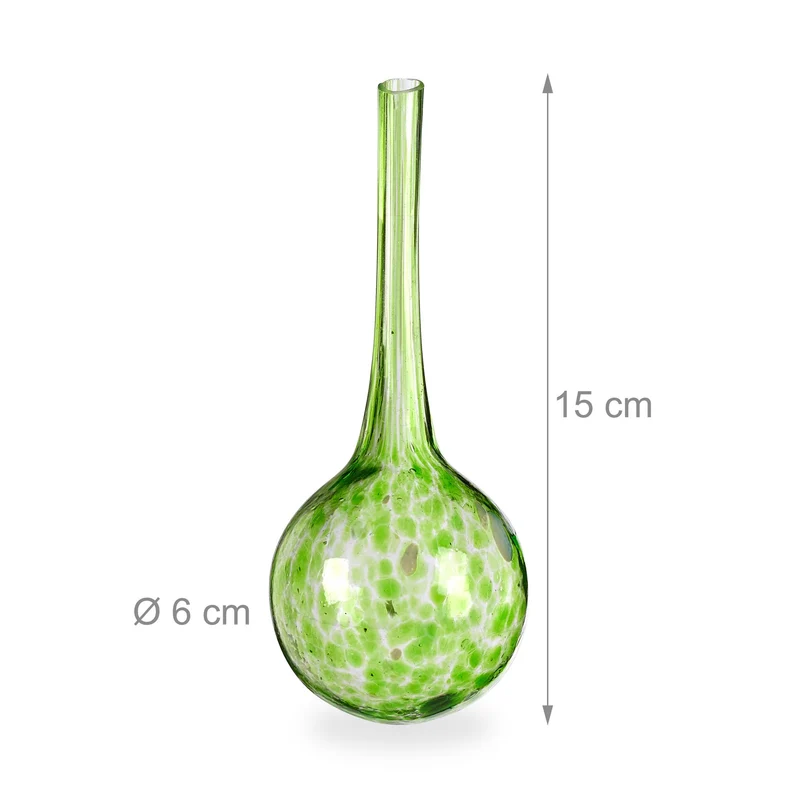 Lot de 4 cônes d'arrosage automatique pour plantes d'intérieur extérieur 20 x 7 cm en verre transparent 13_0015376