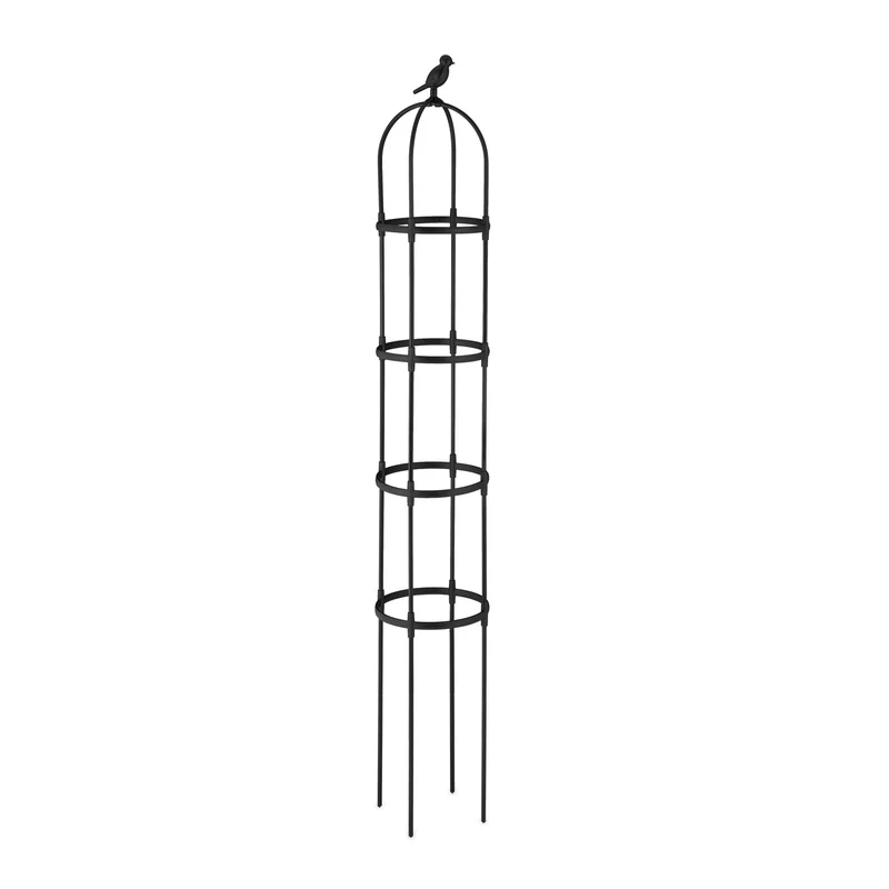 Lot de 2 treillis décoratifs cuisiné jardin 180 x 180 cm support plantes grimpantes en métal noir 13_0011744