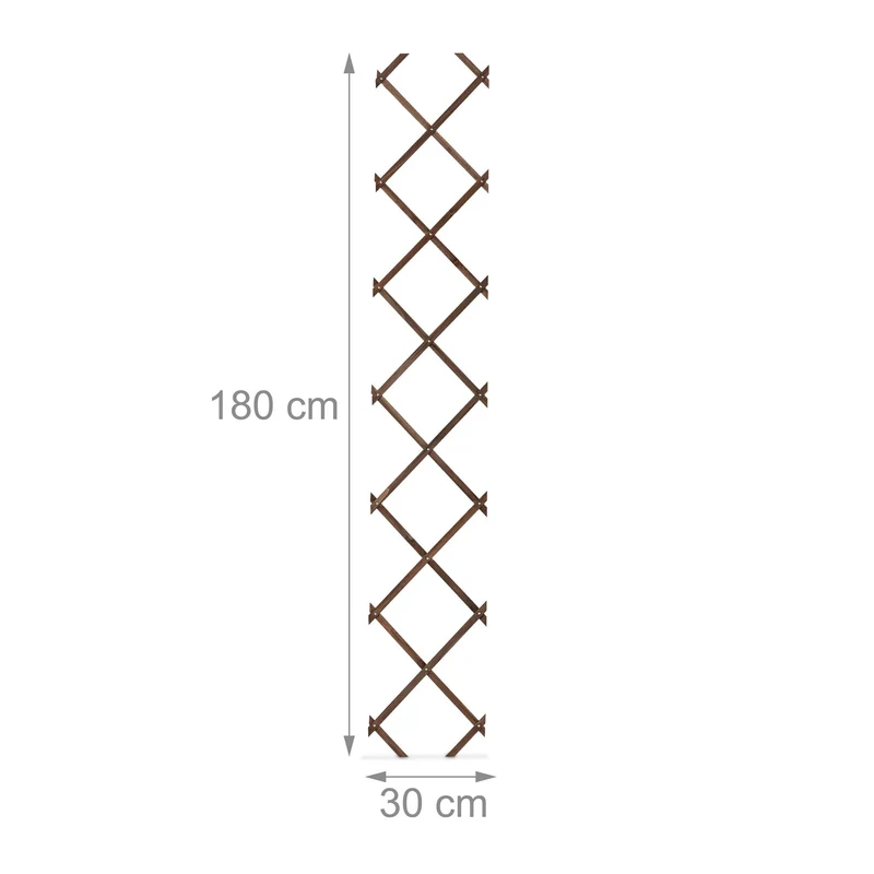 Lot de 3 tuteurs extensibles pour plantes grimpantes jardin 180 x 30 x 1 cm en bois de sapin naturel 13_0016867
