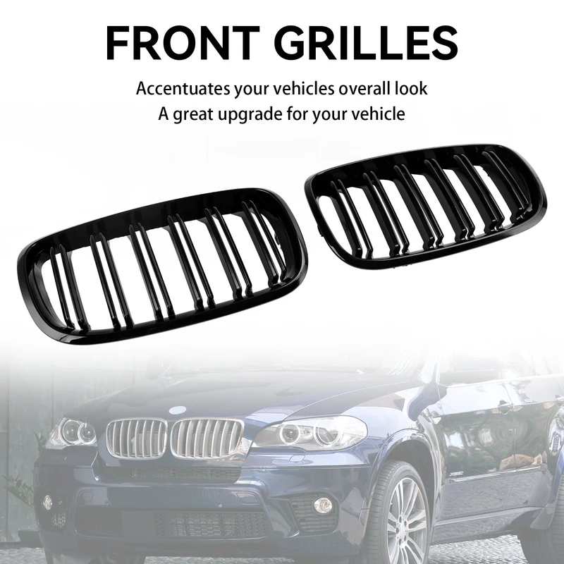 Calandre Pare-Chocs BMW X6 M E71 Noir Brillant 2009-2014